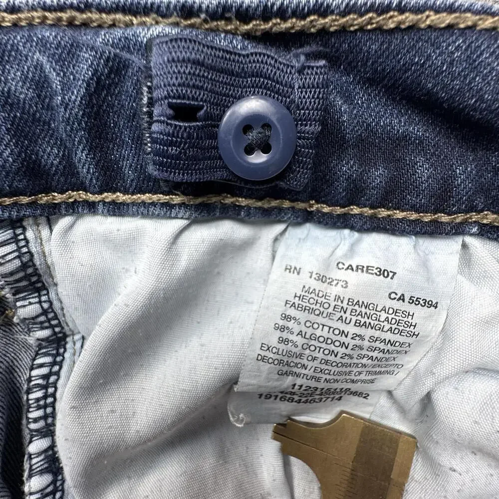 Wrangler 20X Jeans Girls 10 Blue Bootcut Adjustable Waist Embroidered Pockets